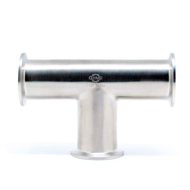 QiiMii Tri Clamp 1.5" Equal Tee Tri Clover Tee Fittings Stainless Steel SS304,38mm Pipe ODï¼ˆ1.5 Inchï¼‰ - Image 4